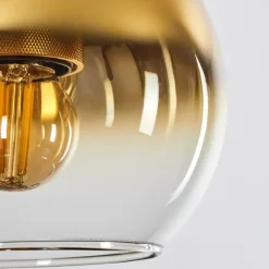 hofstein Suspension Verre 15 cm Koyoto Or, Noir, 1 lumière