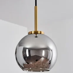 hofstein Suspension Verre 15 cm Koyoto Or, Noir, 1 lumière