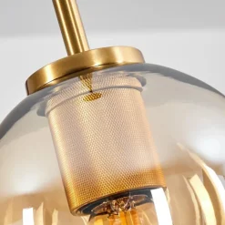 hofstein Suspension Verre 15 cm Koyoto Or, Noir, 1 lumière