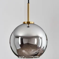 hofstein Suspension Verre 20 cm Koyoto Or, Noir, 1 lumière