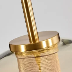 hofstein Suspension Verre 25 cm Koyoto Or, Noir, 1 lumière