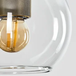 hofstein Suspension Verre 15 cm Koyoto Vieux laiton, 1 lumière