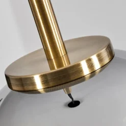 Suspension Verre Fumé-hofstein Suspension Verre 15 cm Koyoto Vieux laiton, 1 lumière