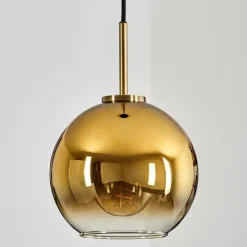 hofstein Suspension Verre 20 cm Koyoto Vieux laiton, 1 lumière