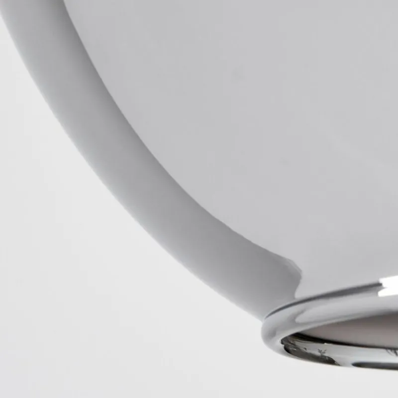 Suspension Verre Fumé-hofstein Suspension Verre 20 cm Koyoto Noir, Argenté, 1 lumière