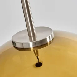 hofstein Suspension Verre 25 cm Koyoto Noir, Argenté, 1 lumière