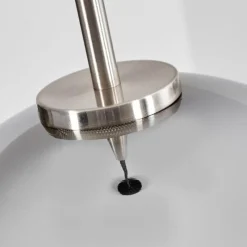 Suspension Verre Fumé-hofstein Suspension Verre 25 cm Koyoto Noir, Argenté, 1 lumière