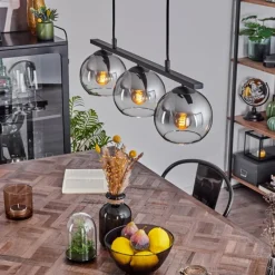 Suspension Verre Fumé-hofstein Suspension Verre 15 cm Koyoto Fumé, 3 lumières