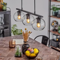 hofstein Suspension Verre 15 cm Koyoto Clair, 3 lumières