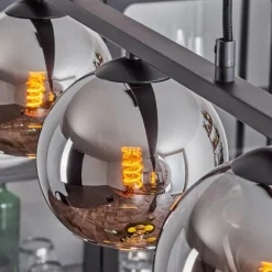 hofstein Suspension Verre 15 cm Koyoto Chrome, 3 lumières