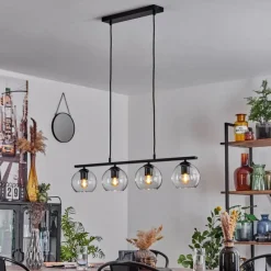 hofstein Suspension Verre 15 cm Koyoto Clair, 4 lumières