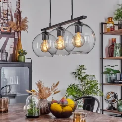 hofstein Suspension Verre 20 cm Koyoto Clair, 3 lumières