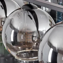 Suspension Verre Fumé-hofstein Suspension Verre 20 cm Koyoto Fumé, 4 lumières