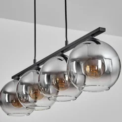 Suspension Verre Fumé-hofstein Suspension Verre 20 cm Koyoto Fumé, 4 lumières