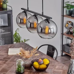 Suspension Verre Fumé-hofstein Suspension Verre 20 cm Koyoto Fumé, 3 lumières