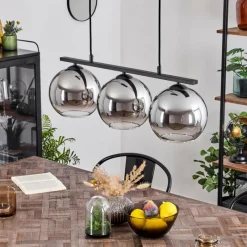 Suspension Verre Fumé-hofstein Suspension Verre 20 cm Koyoto Fumé, 3 lumières