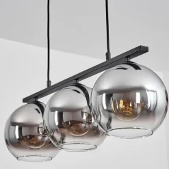 Suspension Verre Fumé-hofstein Suspension Verre 20 cm Koyoto Fumé, 3 lumières