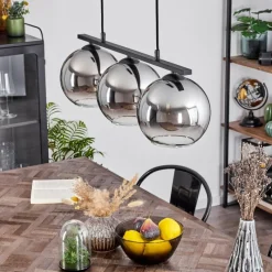 Suspension Verre Fumé-hofstein Suspension Verre 20 cm Koyoto Fumé, 3 lumières