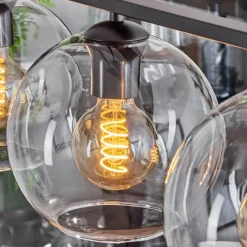 hofstein Suspension Verre 20 cm Koyoto Clair, 4 lumières