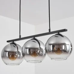 Suspension Verre Fumé-hofstein Suspension Verre 20 cm Koyoto Fumé, 3 lumières