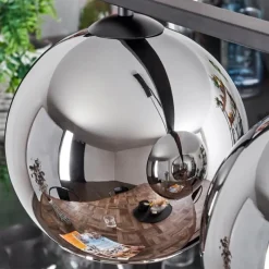 Suspension Verre Fumé-hofstein Suspension Verre 20 cm Koyoto Chrome, Fumé, 4 lumières