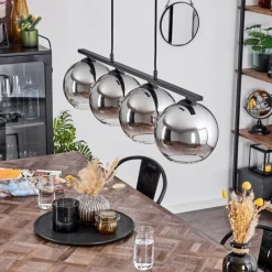 Suspension Verre Fumé-hofstein Suspension Verre 20 cm Koyoto Fumé, 4 lumières