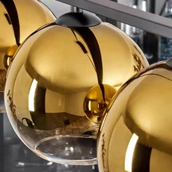 hofstein Suspension Verre 20 cm Koyoto Or, 4 lumières