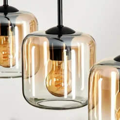 hofstein Suspension Verre 15 cm Lauden Ambre, Clair, 3 lumières