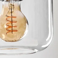 hofstein Suspension Verre 15 cm Lauden Clair, 3 lumières