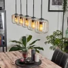hofstein Suspension Verre 15 cm Lauden Ambre, Clair, 5 lumières