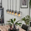 hofstein Suspension Verre 15 cm Lauden Clair, Fumé, 5 lumières