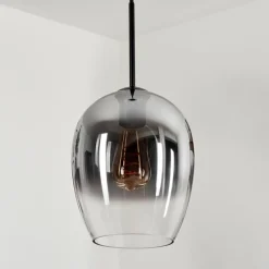 hofstein Suspension Verre 20 cm Vevino Clair, Fumé, 1 lumière