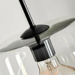 hofstein Suspension Verre 25cm, 20cm, 15cm Lauden Clair, 3 lumières