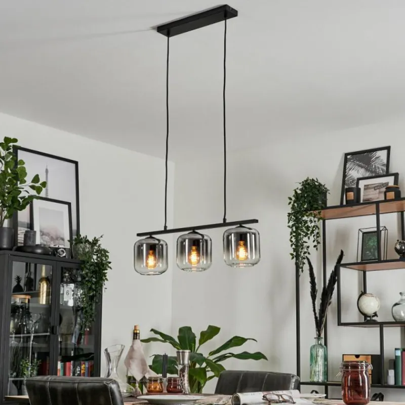 Suspension Verre Fumé-hofstein Suspension Verre 15cm Lauden Fumé, 3 lumières