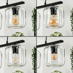 hofstein Suspension Verre 15cm Lauden Clair, 3 lumières