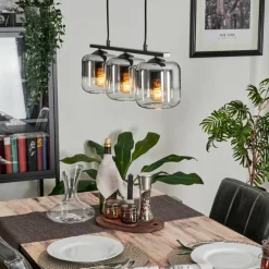 Suspension Verre Fumé-hofstein Suspension Verre 15cm Lauden Fumé, 3 lumières