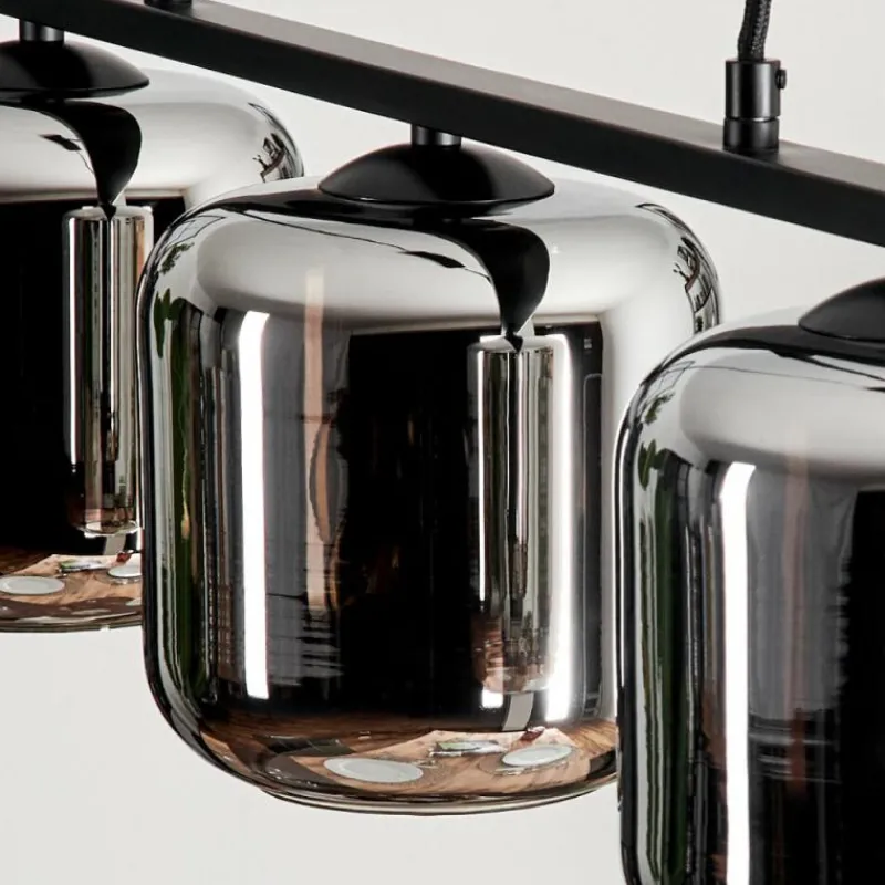 Suspension Verre Fumé-hofstein Suspension Verre 15cm Lauden Fumé, 3 lumières