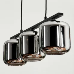 Suspension Verre Fumé-hofstein Suspension Verre 15cm Lauden Fumé, 3 lumières