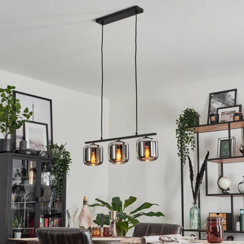 Suspension Verre Fumé-hofstein Suspension Verre 15cm Lauden Fumé, 3 lumières