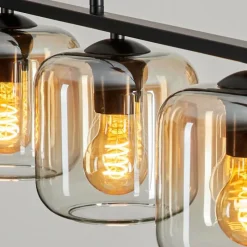 hofstein Suspension Verre 15cm Lauden Clair, 4 lumières