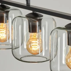 hofstein Suspension Verre 15cm Lauden Clair, 4 lumières