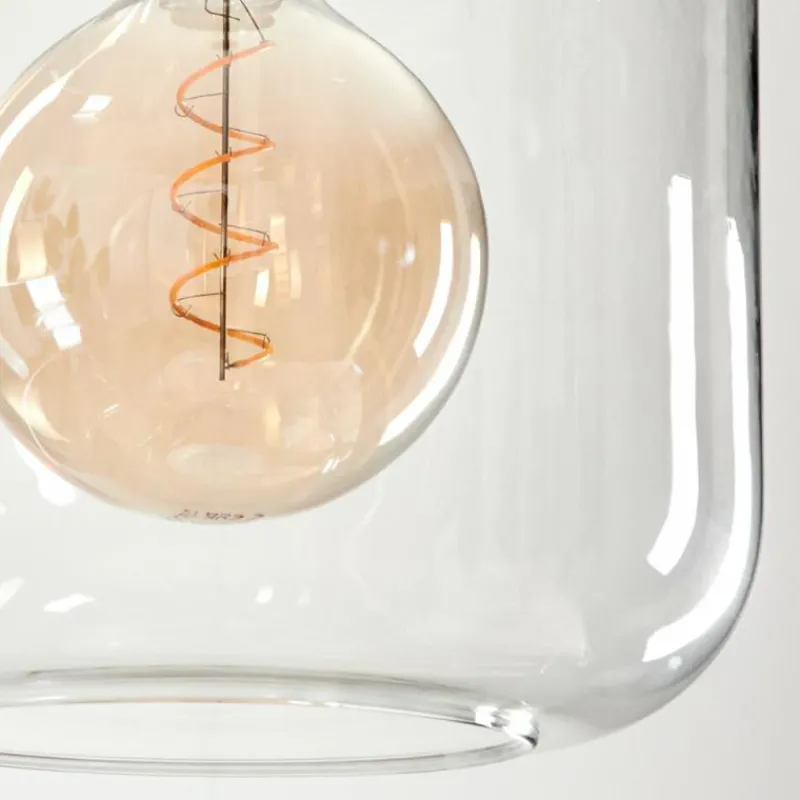 hofstein Suspension Verre 25cm Lauden Clair, 1 lumière