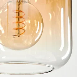hofstein Suspension Verre 20cm Lauden Ambre, Clair, 1 lumière