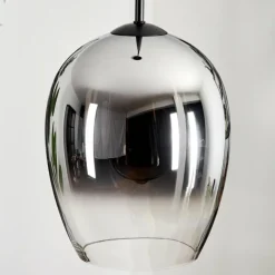 Suspension Verre Fumé-hofstein Suspension Verre 20cm Vevino Chrome, Clair, Fumé, 1 lumière