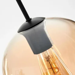 hofstein Suspension Verre 20cm Vevino Ambre, 3 lumières