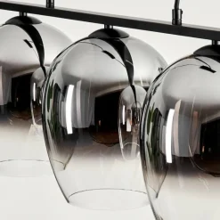 Suspension Verre Fumé-hofstein Suspension Verre 20cm Vevino Chrome, Clair, Fumé, 3 lumières