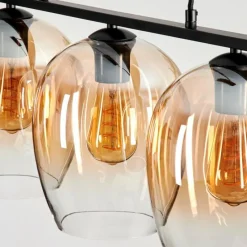 hofstein Suspension Verre 20cm Vevino Clair, 3 lumières