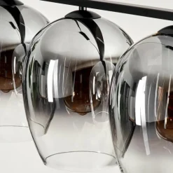 Suspension Verre Fumé-hofstein Suspension Verre 20cm Vevino Clair, Fumé, 4 lumières