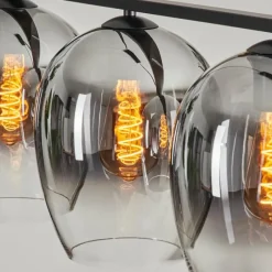 Suspension Verre Fumé-hofstein Suspension Verre 20cm Vevino Clair, Fumé, 4 lumières