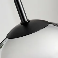 hofstein Suspension Verre 15cm Vevino Chrome, Clair, Fumé, 1 lumière